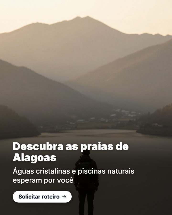 Post de Instagram gerado por IA para Rota Sul Turismo: Descubra as praias de Alagoas