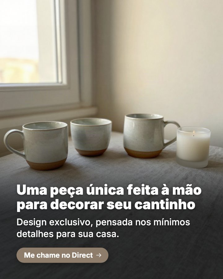 Post de Instagram gerado por IA para Ateliê Mãos de Fada: Uma peça única feita à mão para decorar seu cantinho