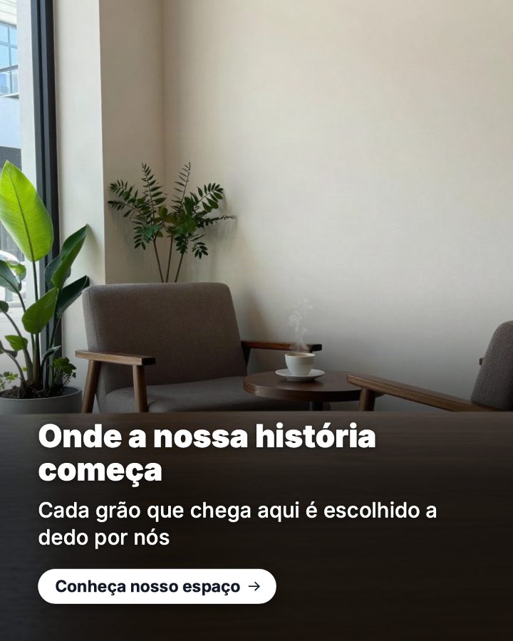 Post de Instagram gerado por IA para Café Alameda: Onde a nossa história começa