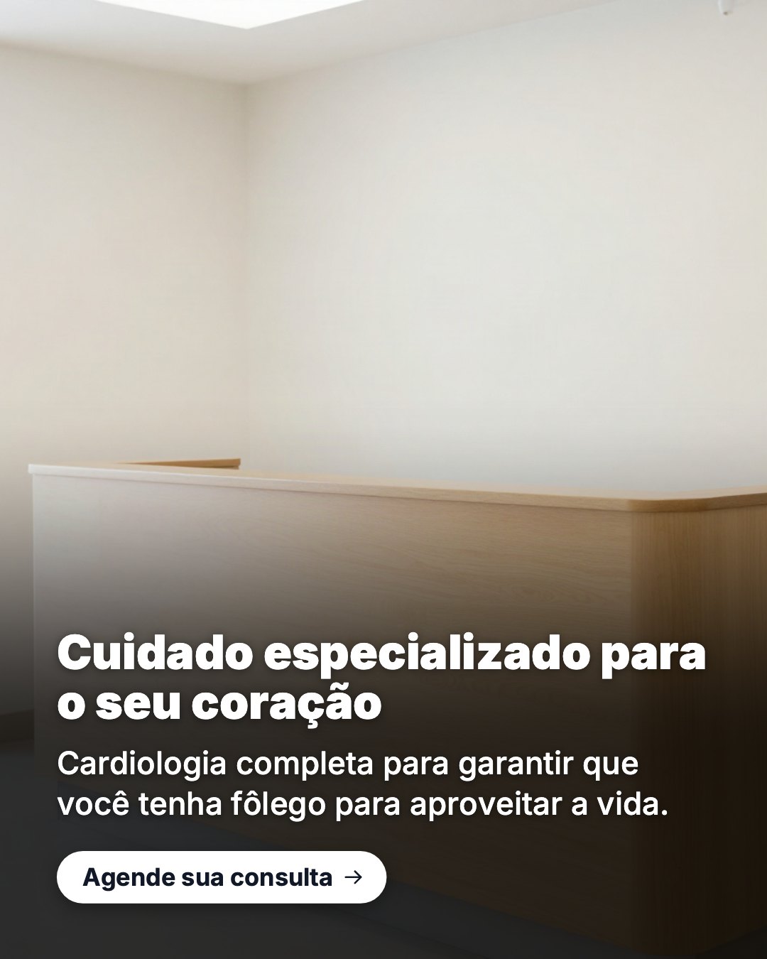 Post de Instagram gerado por IA para Clínica Vitalis: Cuidado especializado para o seu coração