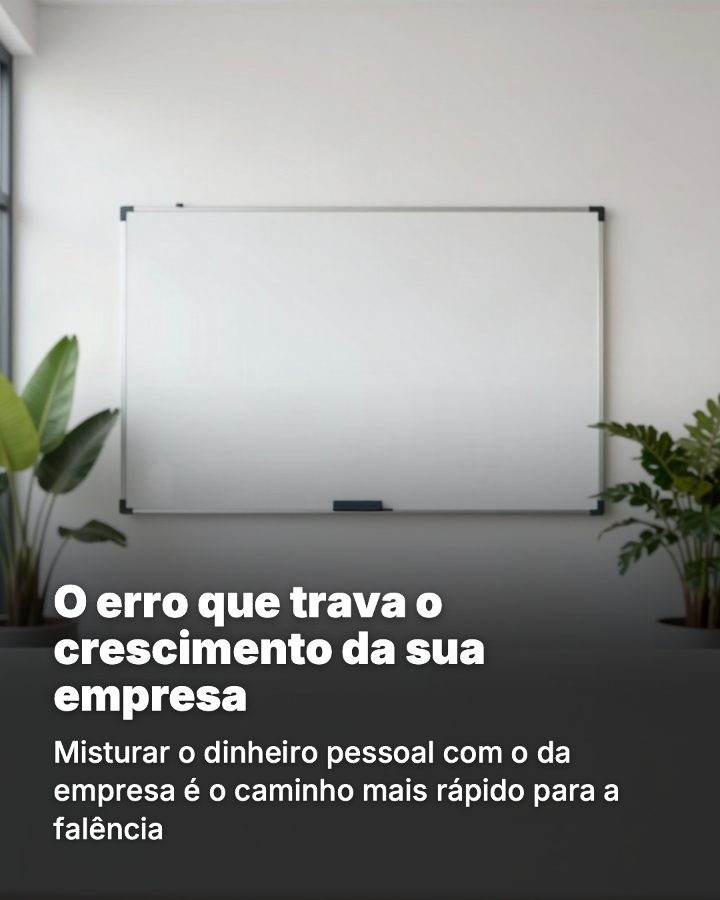 Post de Instagram gerado por IA para Prisma Consultoria: O erro que trava o crescimento da sua empresa