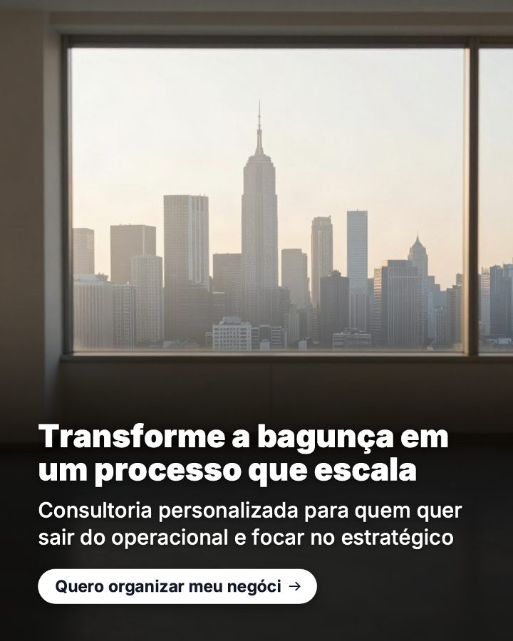 Post de Instagram gerado por IA para Prisma Consultoria: Transforme a bagunça em um processo que escala