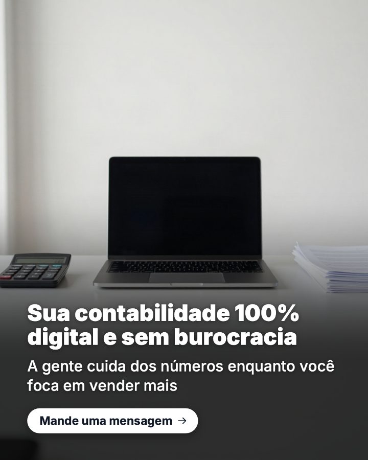 Post de Instagram gerado por IA para Contábil Prisma: Sua contabilidade 100% digital e sem burocracia