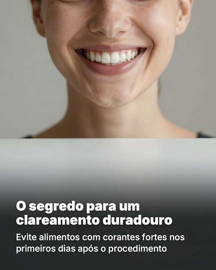 Post de Instagram gerado por IA para Sorriso Prime Odontologia: O segredo para um clareamento duradouro