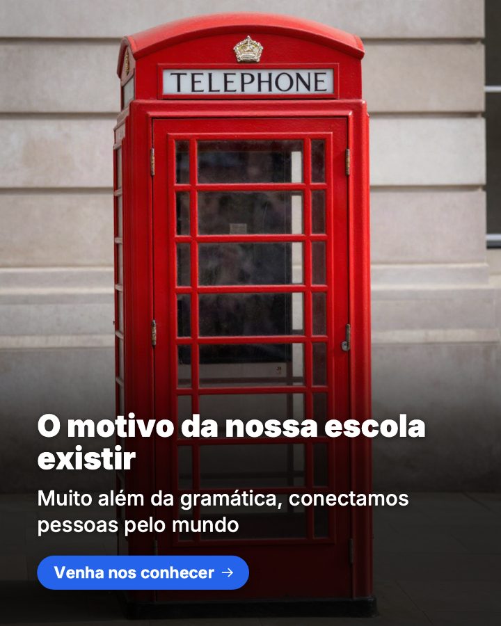 Post de Instagram gerado por IA para Speak Up Idiomas: O motivo da nossa escola existir