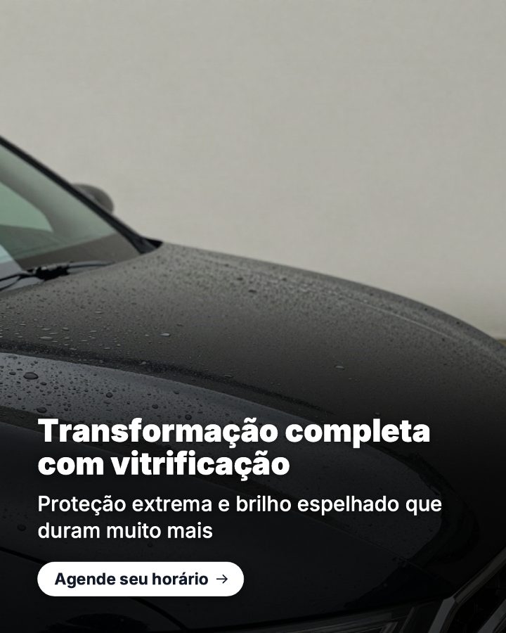 Post de Instagram gerado por IA para Brilho Car Detail: Transformação completa com vitrificação