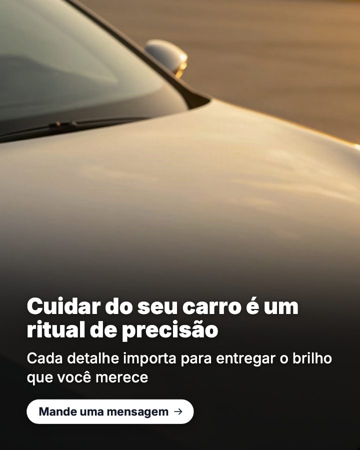 Post de Instagram gerado por IA para Brilho Car Detail: Cuidar do seu carro é um ritual de precisão