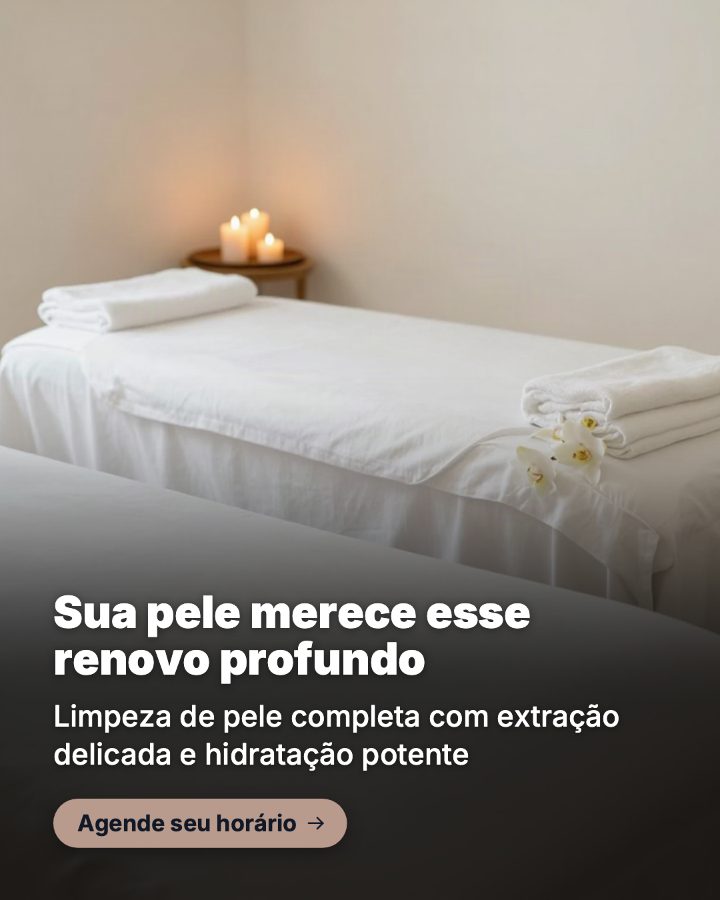 Post de Instagram gerado por IA para Espaço Lumina: Sua pele merece esse renovo profundo