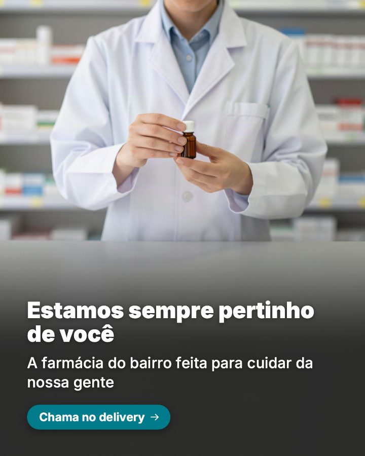 Post de Instagram gerado por IA para Farmácia Bem Viver: Estamos sempre pertinho de você
