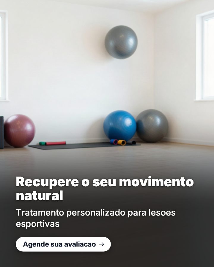 Post de Instagram gerado por IA para Clínica Movimento: Recupere o seu movimento natural