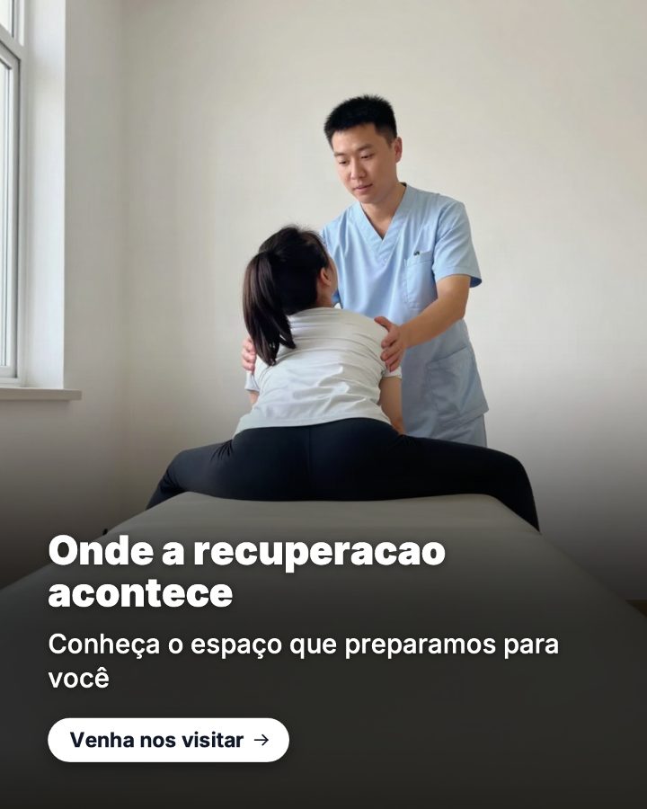 Post de Instagram gerado por IA para Clínica Movimento: Onde a recuperacao acontece
