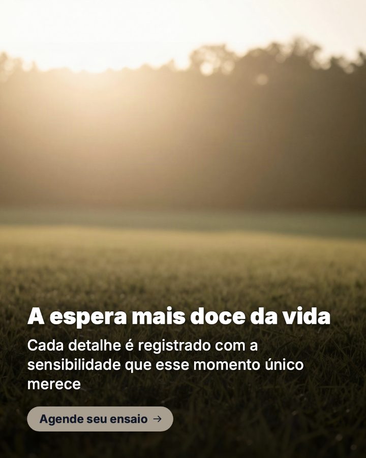 Post de Instagram gerado por IA para Marina Dias Fotografia: A espera mais doce da vida