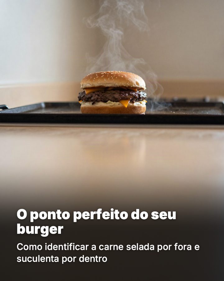 Post de Instagram gerado por IA para Brasa Burger: O ponto perfeito do seu burger