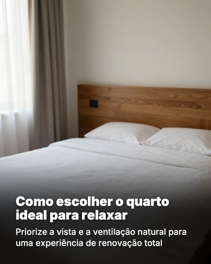 Post de Instagram gerado por IA para Pousada Vista do Mar: Como escolher o quarto ideal para relaxar