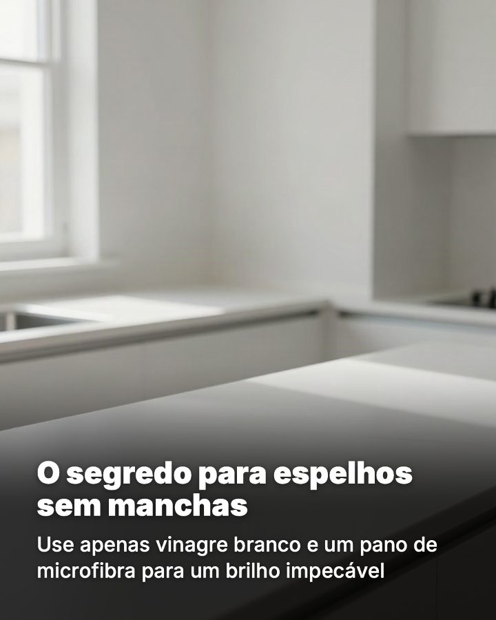 Post de Instagram gerado por IA para Limpa Já Serviços: O segredo para espelhos sem manchas