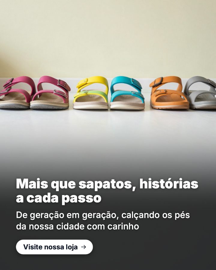 Post de Instagram gerado por IA para Passo Certo Calçados: Mais que sapatos, histórias a cada passo