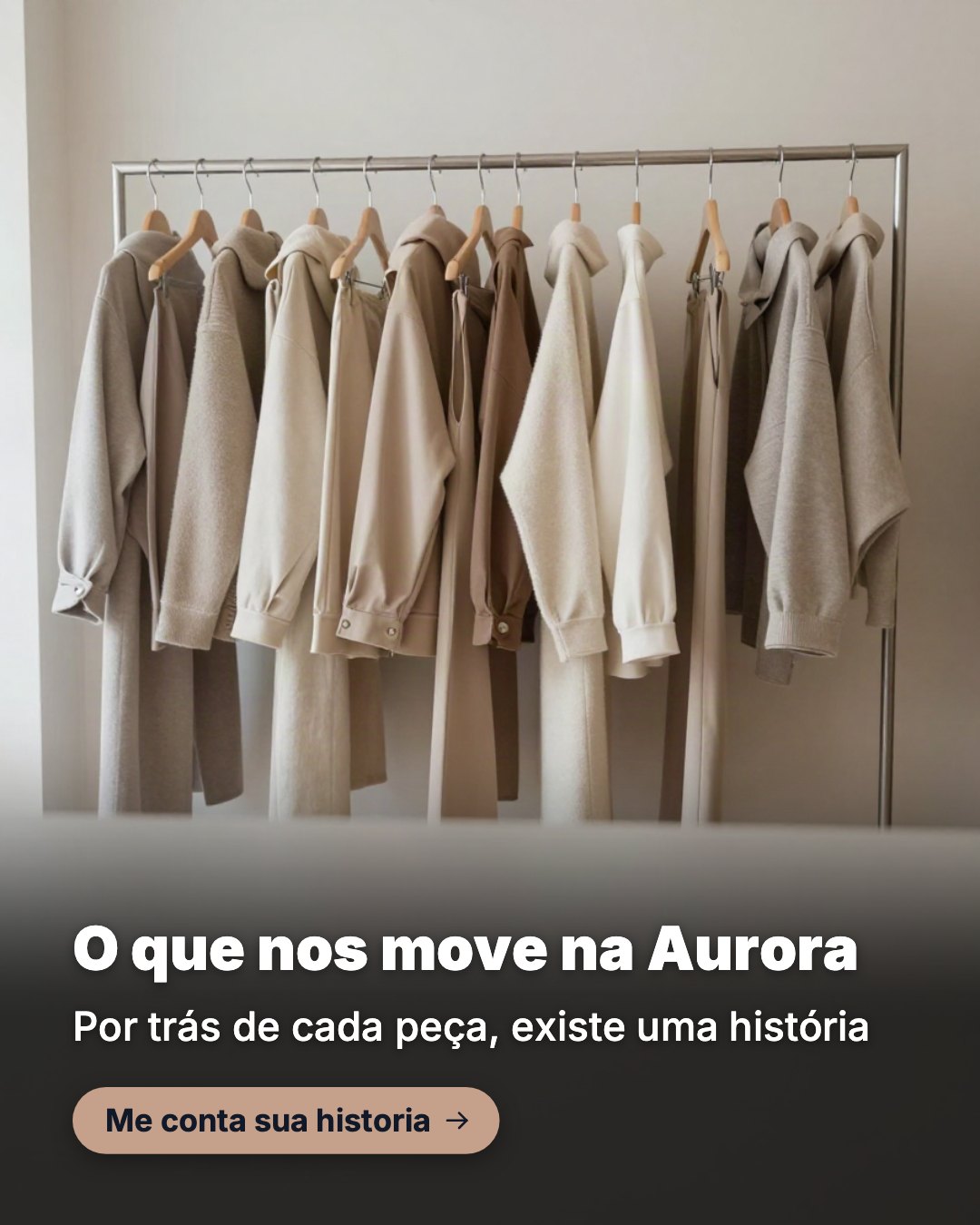 Post de Instagram gerado por IA para Loja Aurora: O que nos move na Aurora
