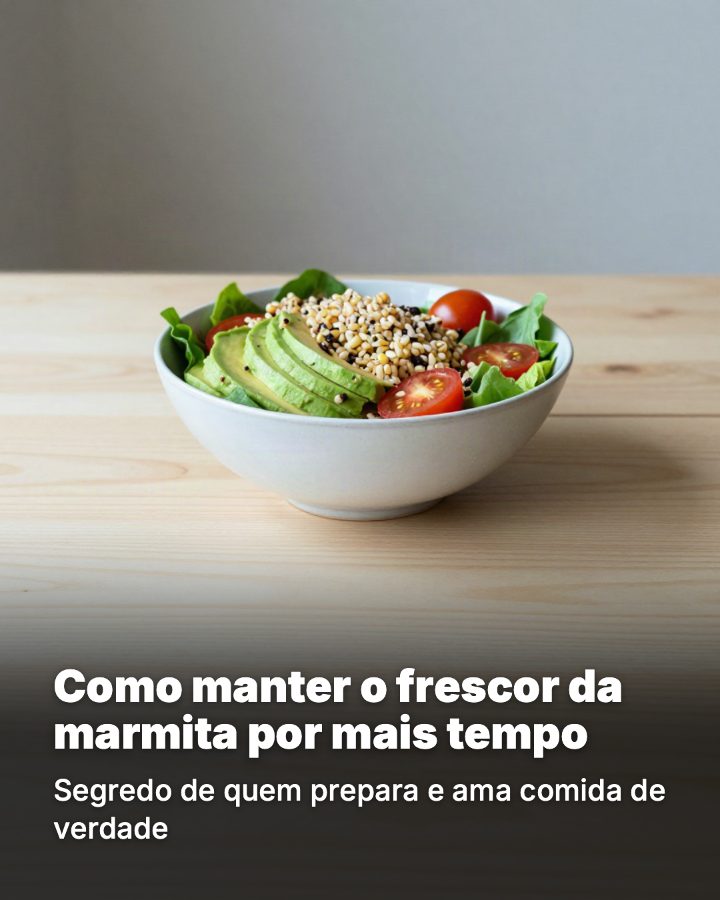 Post de Instagram gerado por IA para Marmita da Lu: Como manter o frescor da marmita por mais tempo
