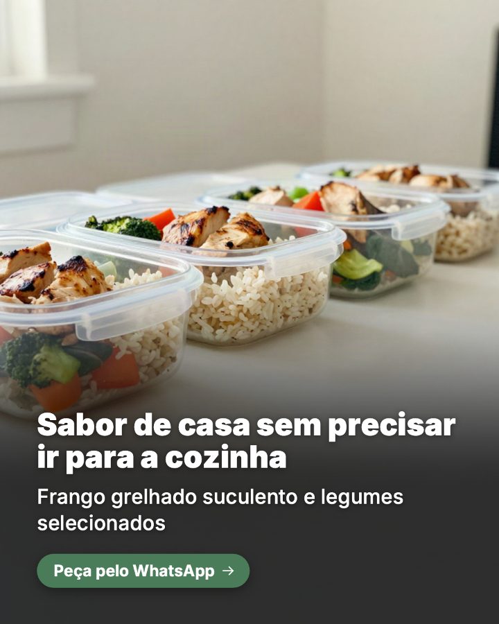 Post de Instagram gerado por IA para Marmita da Lu: Sabor de casa sem precisar ir para a cozinha