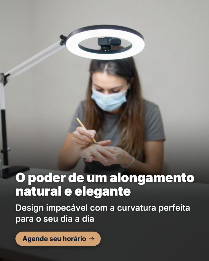 Post de Instagram gerado por IA para Studio Unhas da Bia: O poder de um alongamento natural e elegante
