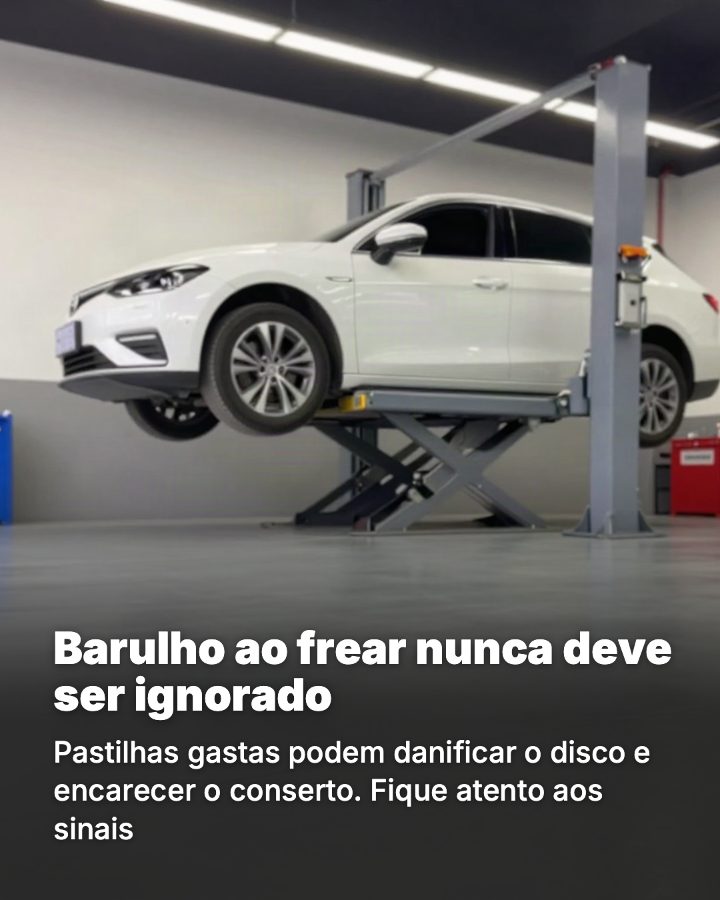 Post de Instagram gerado por IA para Auto Center Silva: Barulho ao frear nunca deve ser ignorado