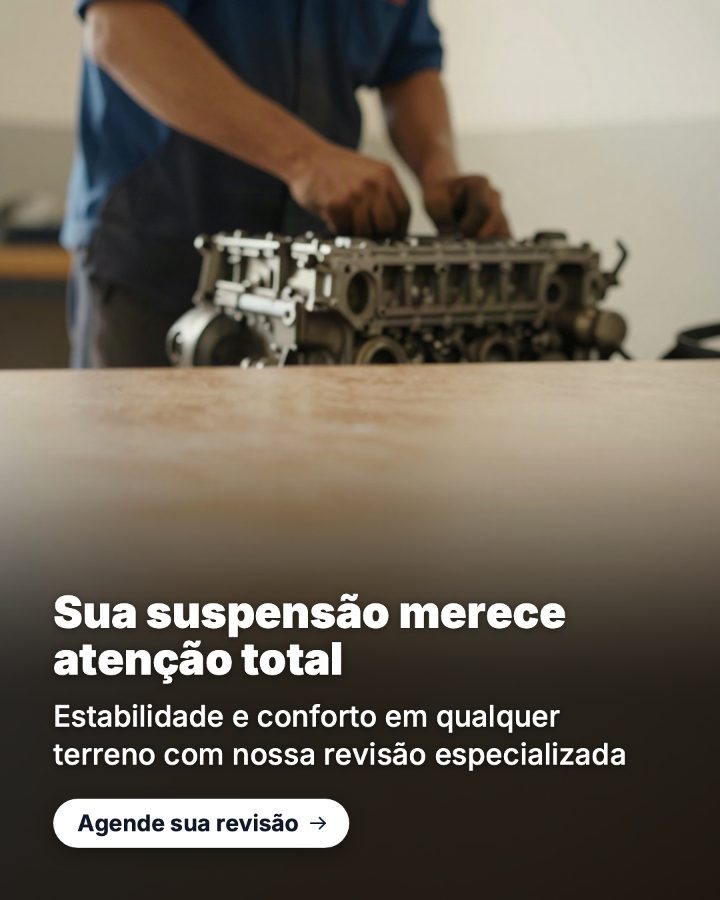 Post de Instagram gerado por IA para Auto Center Silva: Sua suspensão merece atenção total