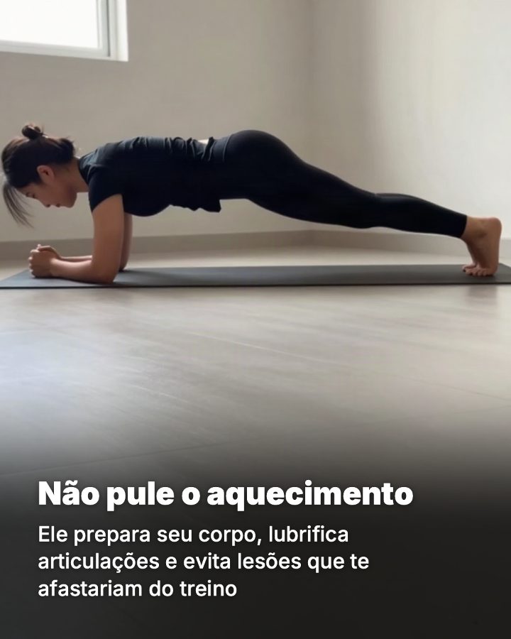 Post de Instagram gerado por IA para Personal Rafa Lima: Não pule o aquecimento