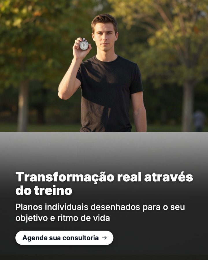Post de Instagram gerado por IA para Personal Rafa Lima: Transformação real através do treino