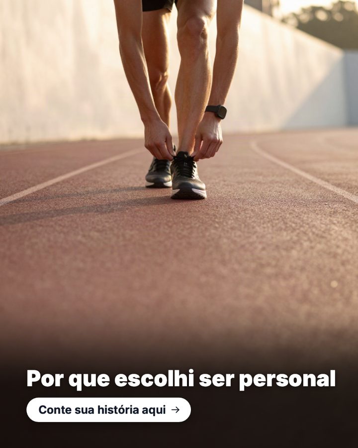 Post de Instagram gerado por IA para Personal Rafa Lima: Por que escolhi ser personal