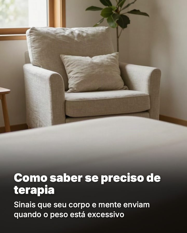 Post de Instagram gerado por IA para Consultório Ana Ribeiro: Como saber se preciso de terapia